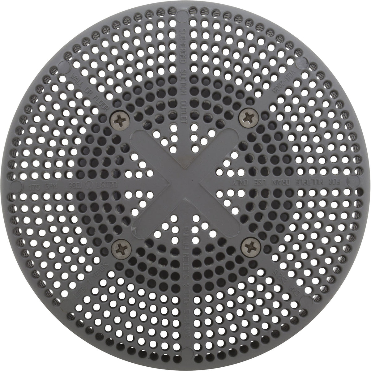 175 Gpm Fiberglass Pool Suction (Vgb) Gray