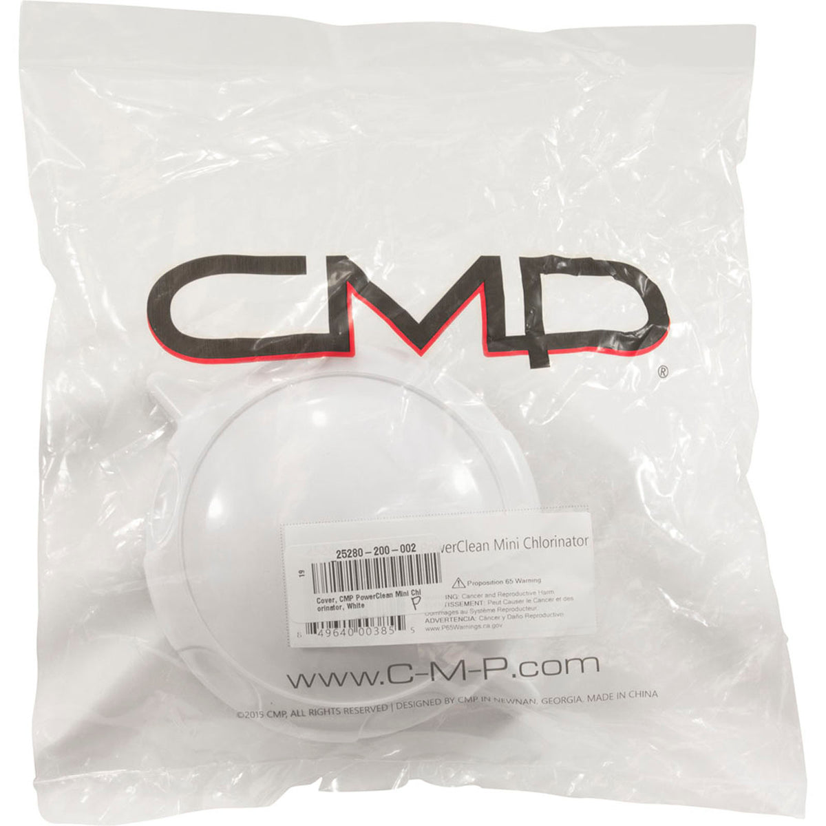 Cover, CMP PowerClean Mini Chlorinator, White