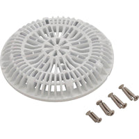7-3/4" Galaxy Drain Cover With Screw Pack, White