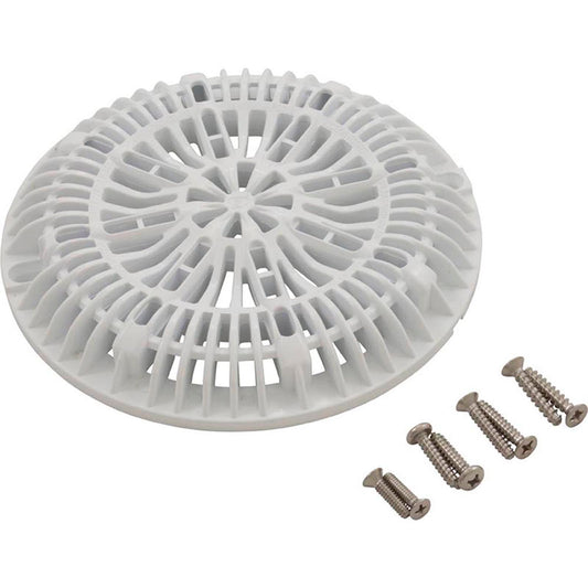 Tapa de drenaje Galaxy de 7-3/4" con paquete de tornillos, color blanco
