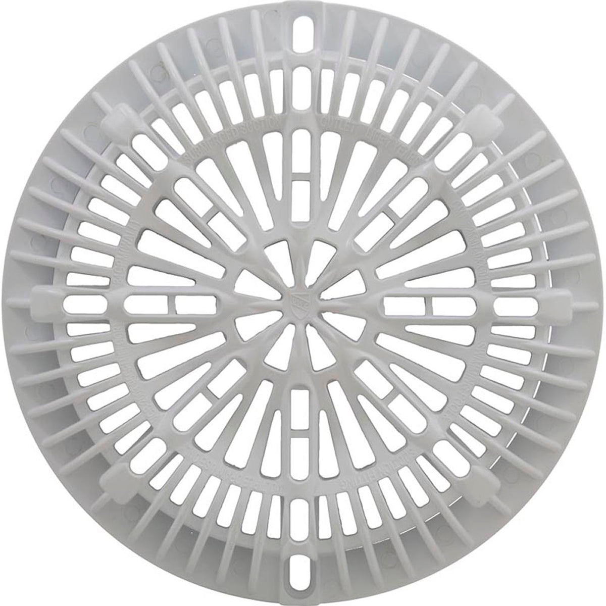 7-3/4" Galaxy Drain Cover With Screw Pack, White