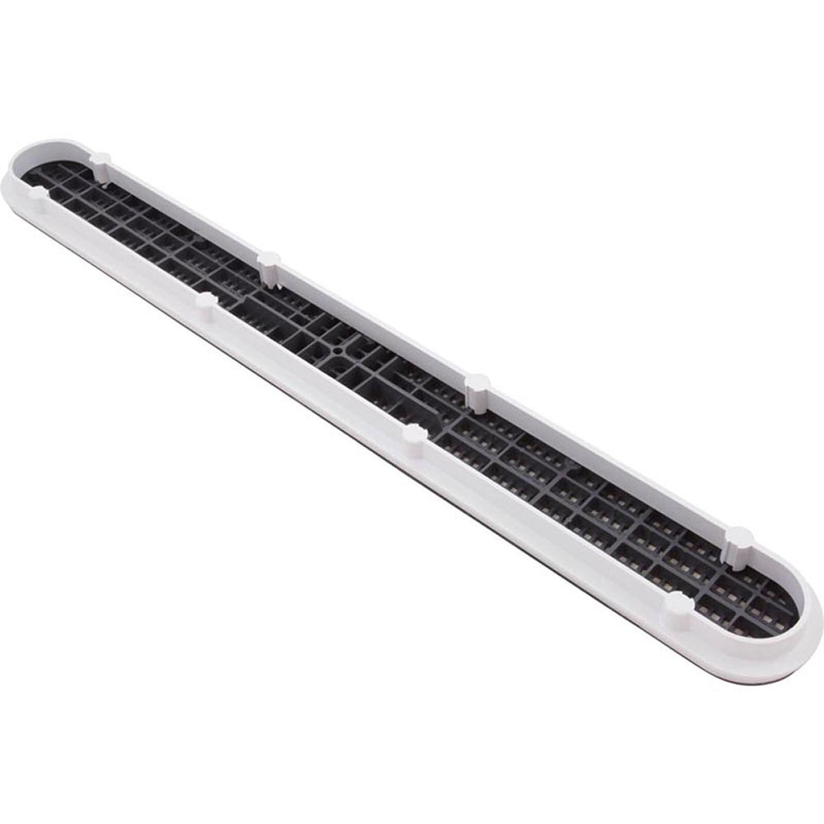 32" Channel Drain With Frame, Dark Gray