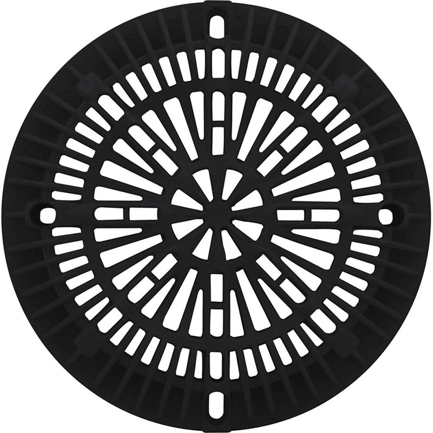 Tapa de drenaje Galaxy de 8" con paquete de tornillos, color negro