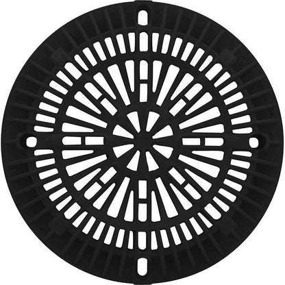 Tapa de drenaje Galaxy de 8" con paquete de tornillos, color negro