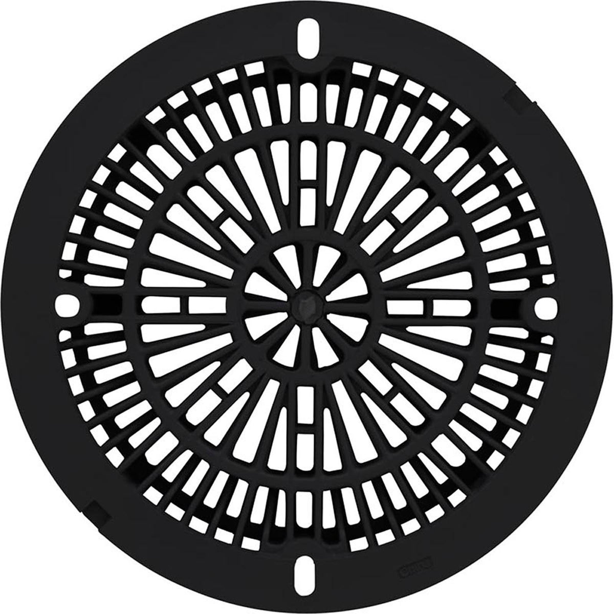 8" Galaxy Drain Cover With Screw Pack, Black