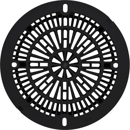 Tapa de drenaje Galaxy de 8" con paquete de tornillos, color negro