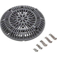 8" Galaxy Drain Cover With Screw Pack, Gray