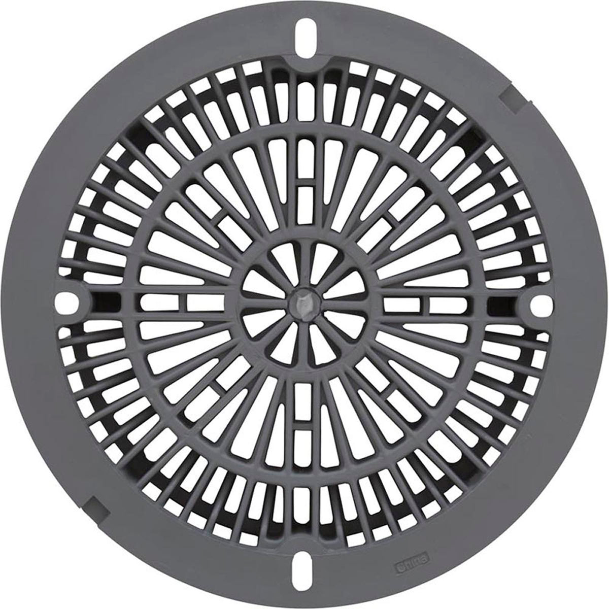 8" Galaxy Drain Cover With Screw Pack, Gray