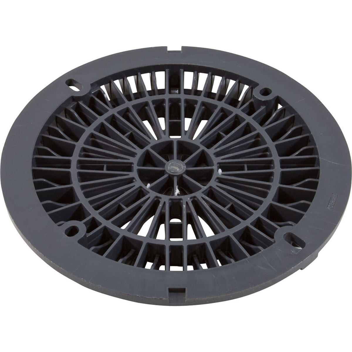 8" Galaxy Drain Cover With Screw Pack, Dk Gray