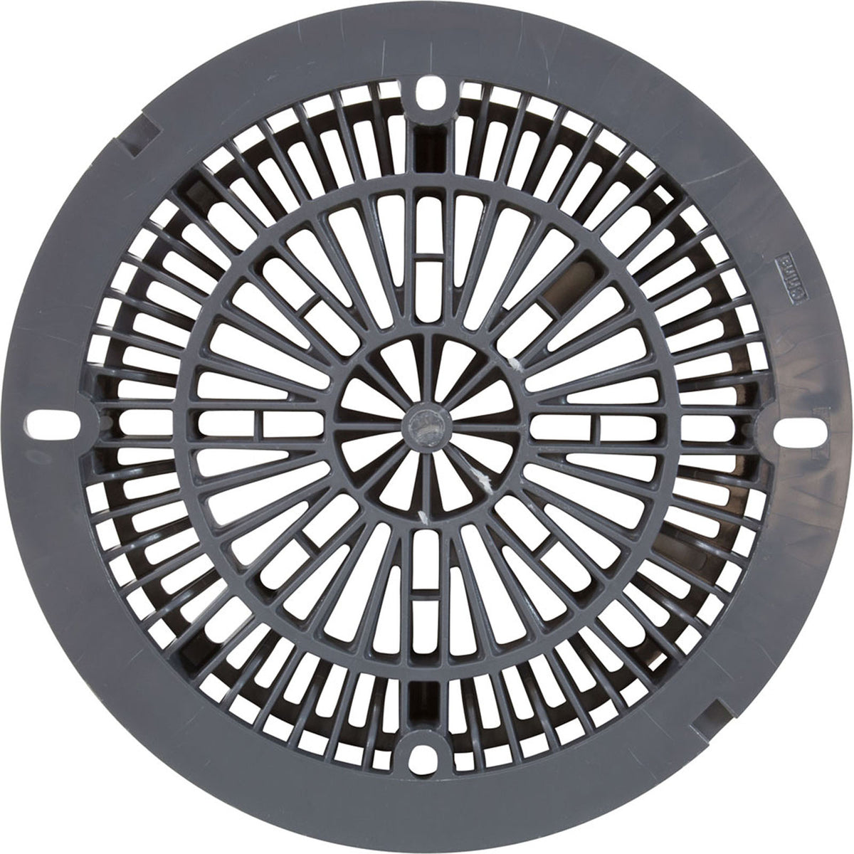 8" Galaxy Drain Cover With Screw Pack, Dk Gray