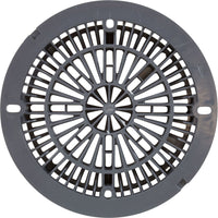 8" Galaxy Drain Cover With Screw Pack, Dk Gray