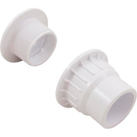 Fiberglass Pool Wall Return Fitting w/ Nut, White