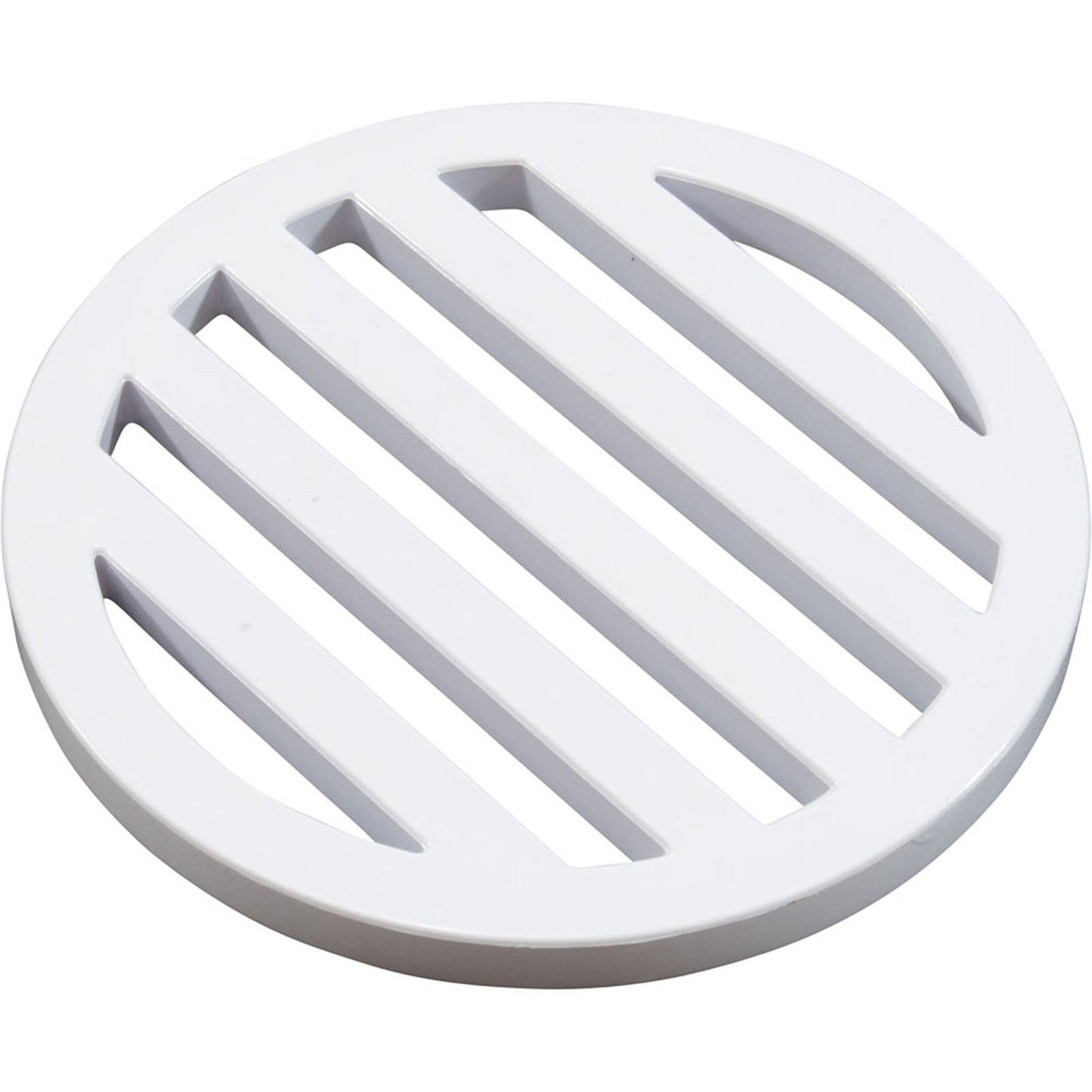 3" Round Deck Drain Cover, White