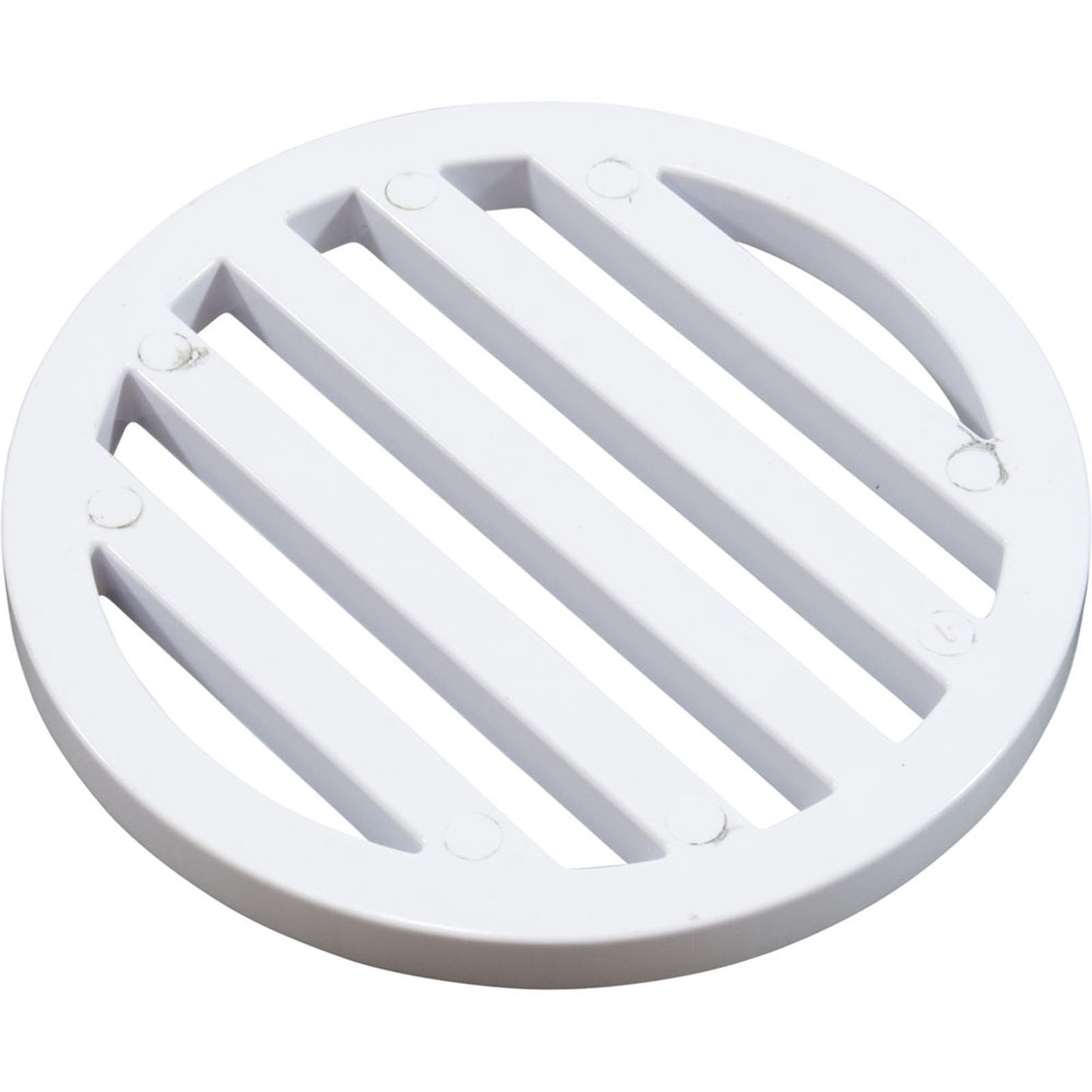 3" Round Deck Drain Cover, White