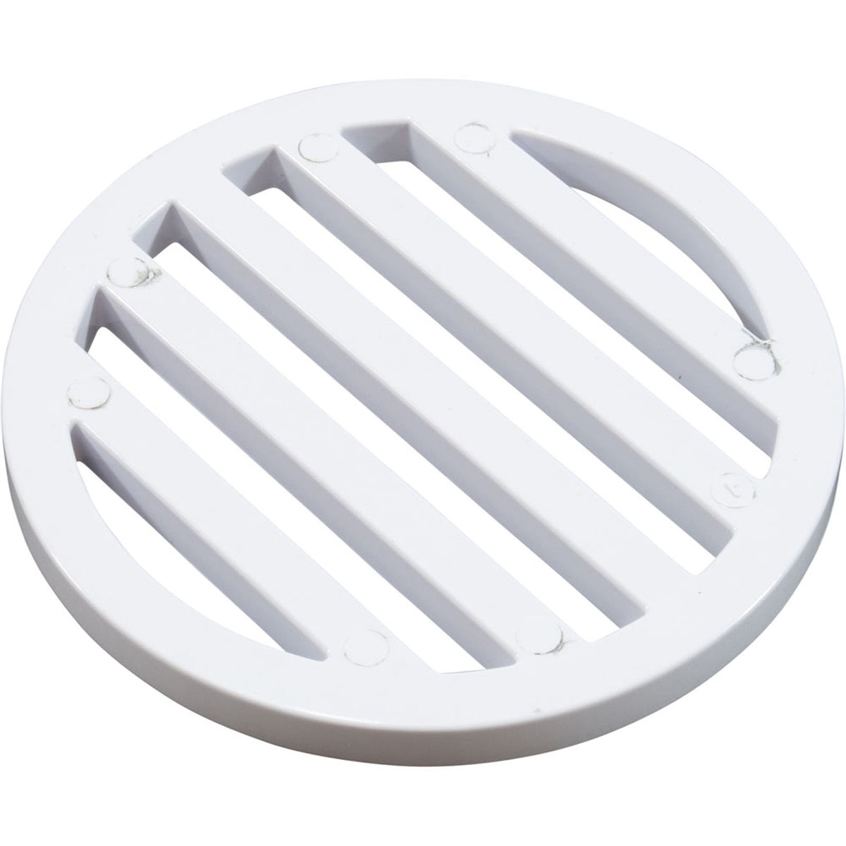 3" Round Deck Drain Cover, White