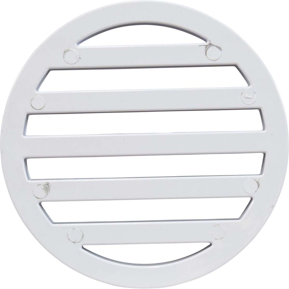 3" Round Deck Drain Cover, White