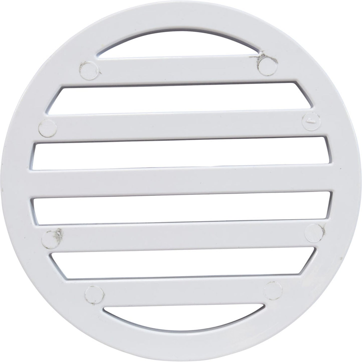 3" Round Deck Drain Cover, White