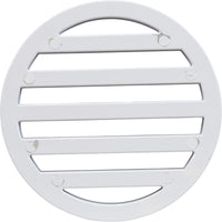 3" Round Deck Drain Cover, White