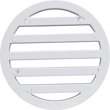 3" Round Deck Drain Cover, White