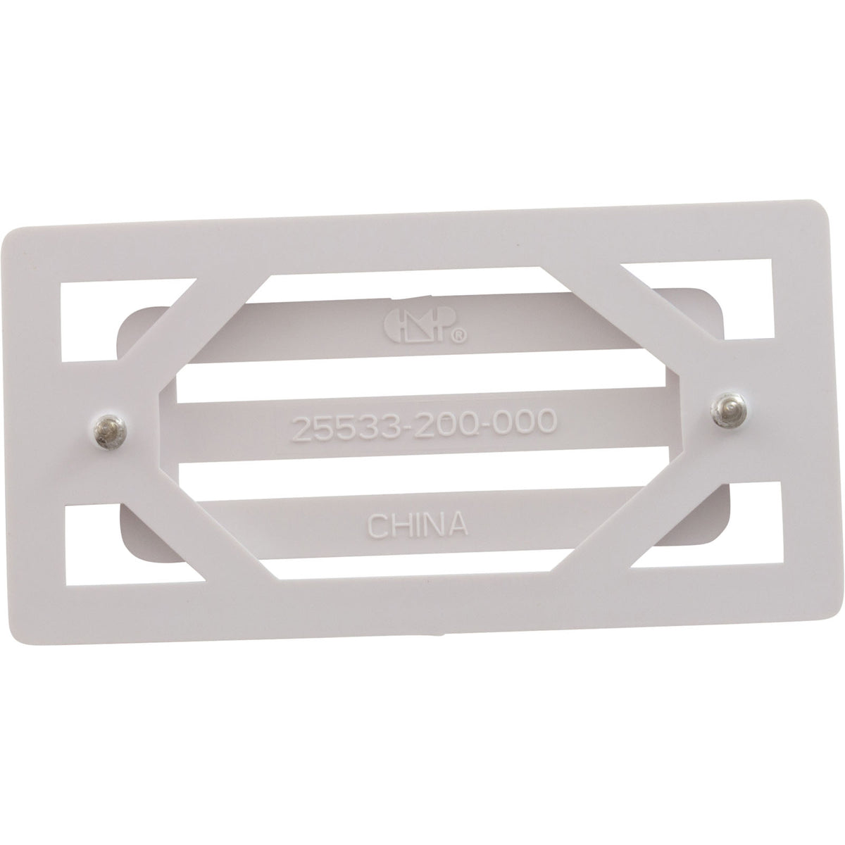 3 Bar Grate And Frame Assembly, White
