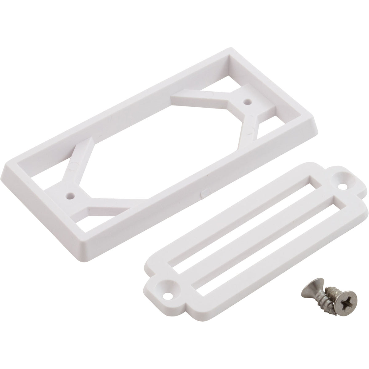 3 Bar Grate And Frame Assembly, White