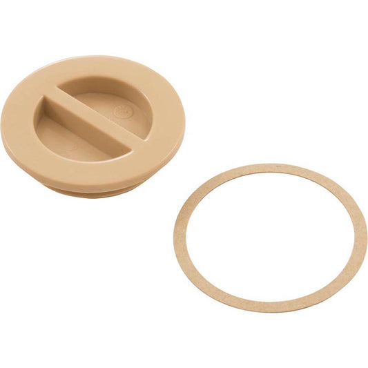 1.5In Npt Flat Plug, Tan