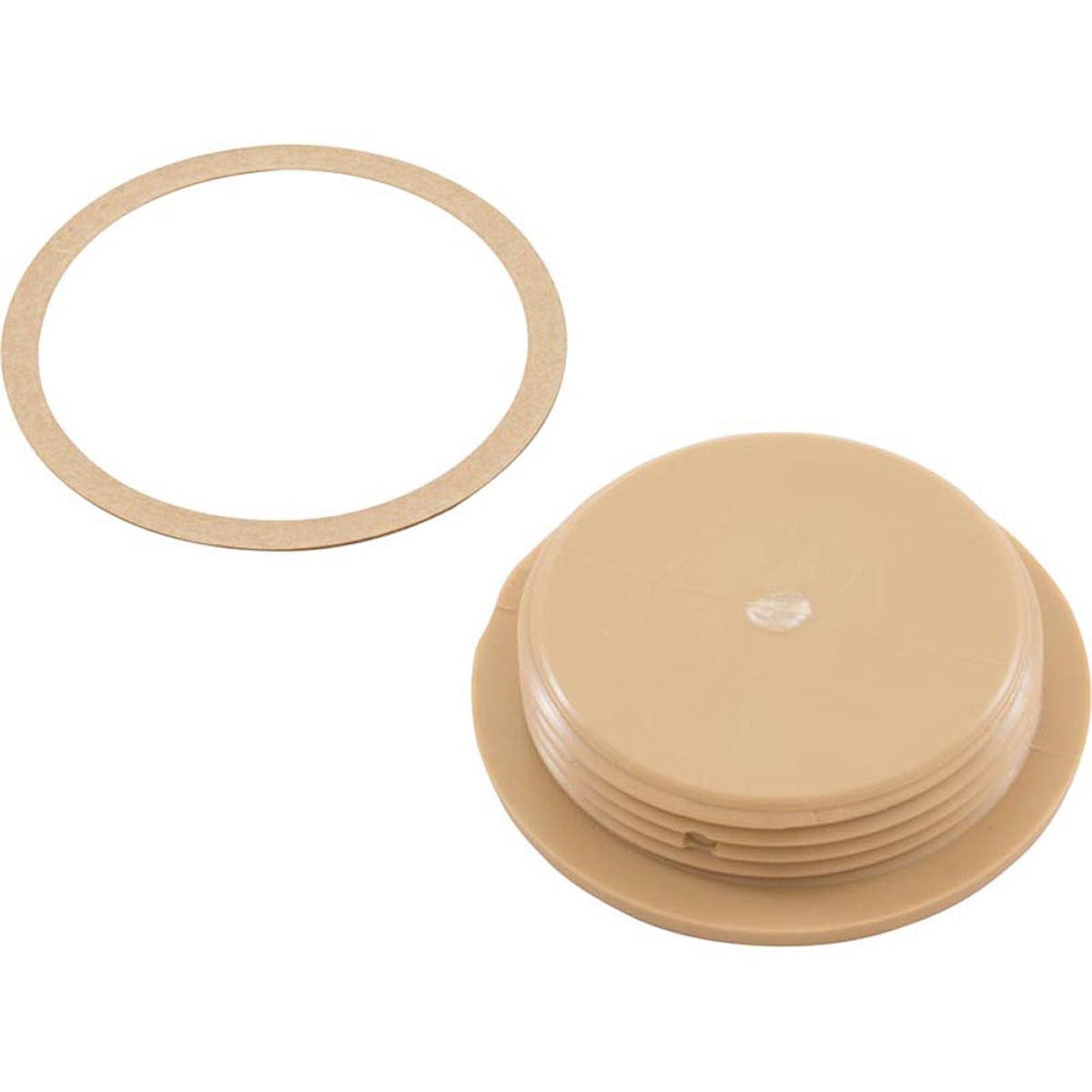 1.5In Npt Flat Plug, Tan