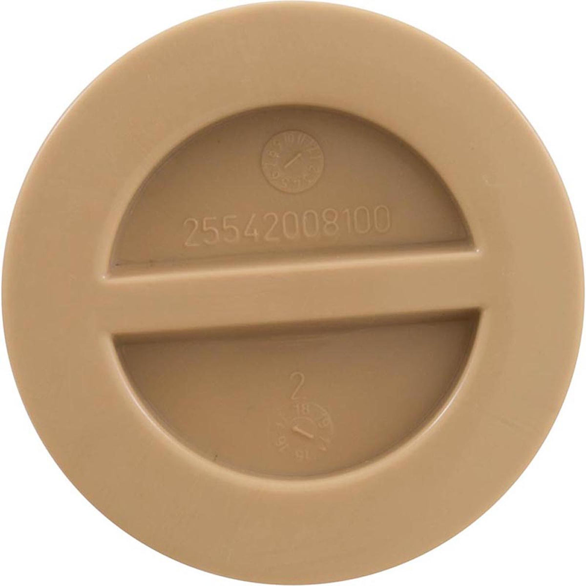 1.5In Npt Flat Plug, Tan