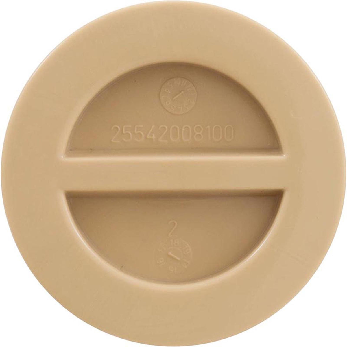 1.5In Npt Flat Plug, Tan