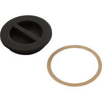 1.5In Npt Flat Plug, Black