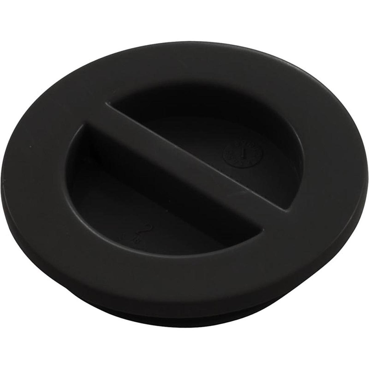 1.5In Npt Flat Plug, Black