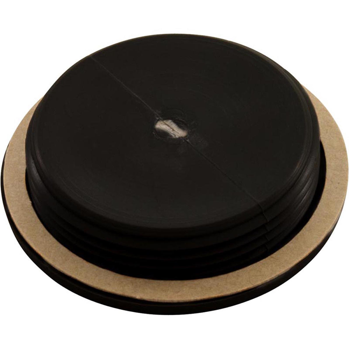 1.5In Npt Flat Plug, Black