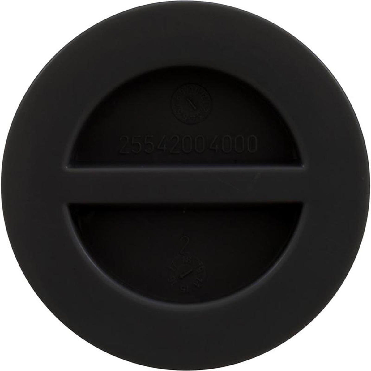 1.5In Npt Flat Plug, Black