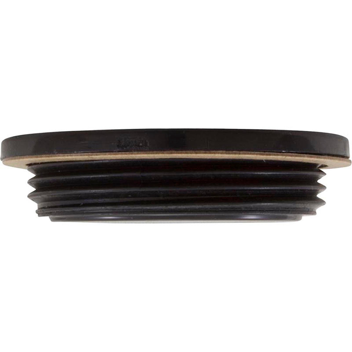 1.5In Npt Flat Plug, Black