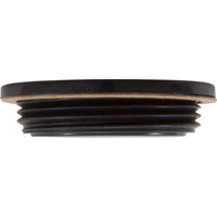 1.5In Npt Flat Plug, Black