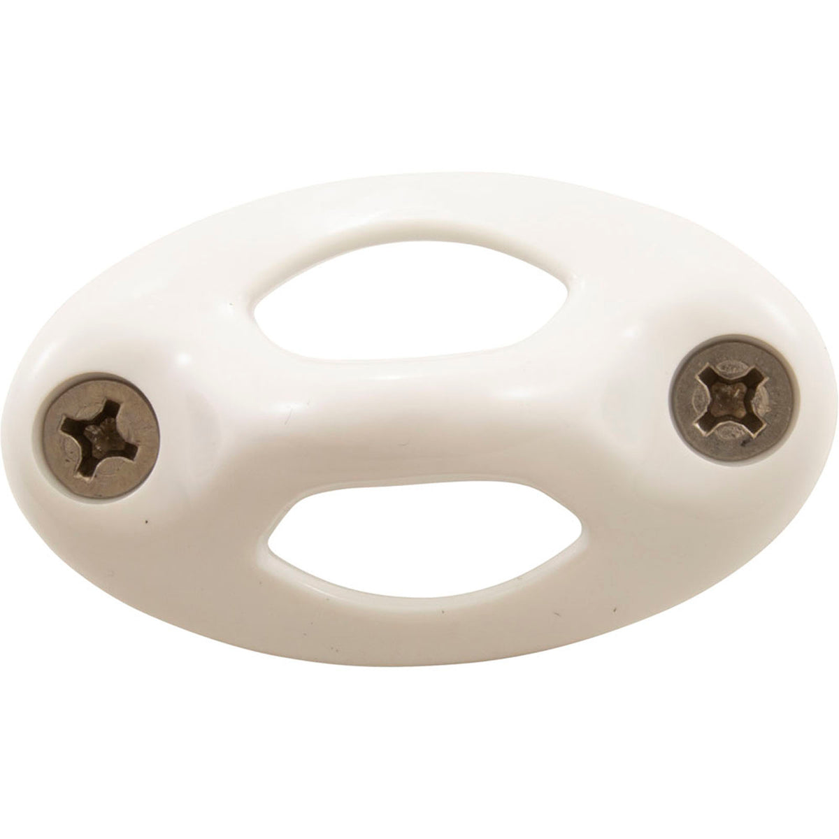 Juego de ojales para cuerda de montaje con remate V/L de Lexan, color blanco