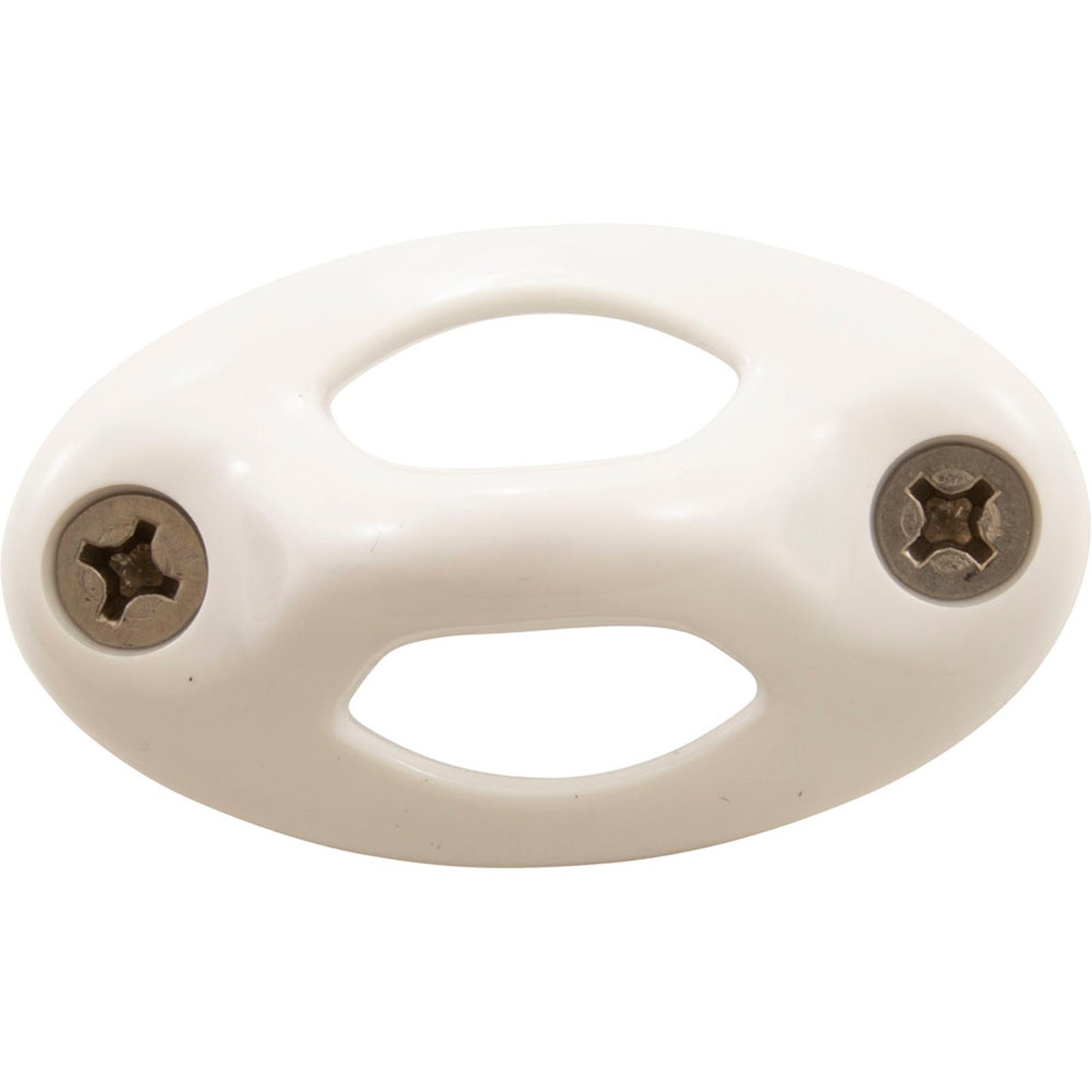 Juego de ojales para cuerda de montaje con remate V/L de Lexan, color blanco