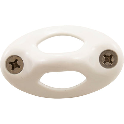 Juego de ojales para cuerda de montaje con remate V/L de Lexan, color blanco