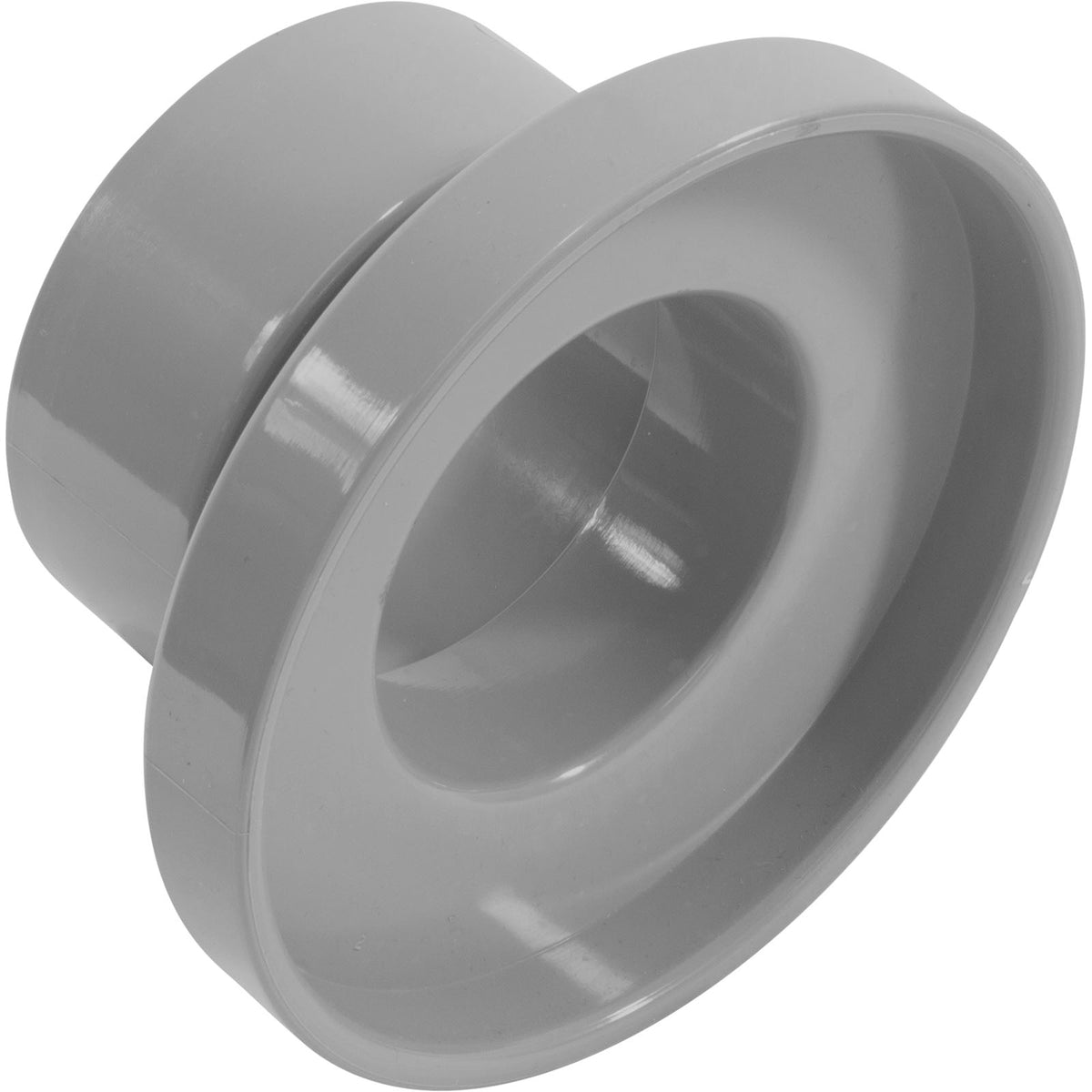 4In Gunite Pool Jet Niche W/Ext Flange Gray