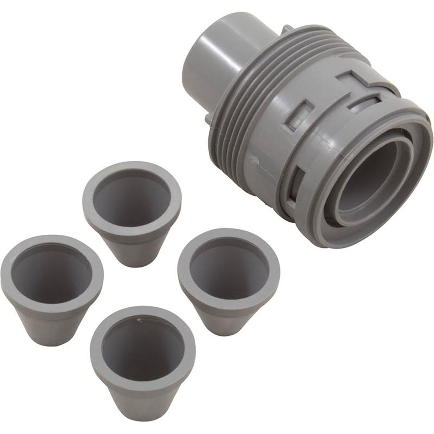 Pistola de chorro de energía Gunite (sin ajuste, con 4 orificios) gris