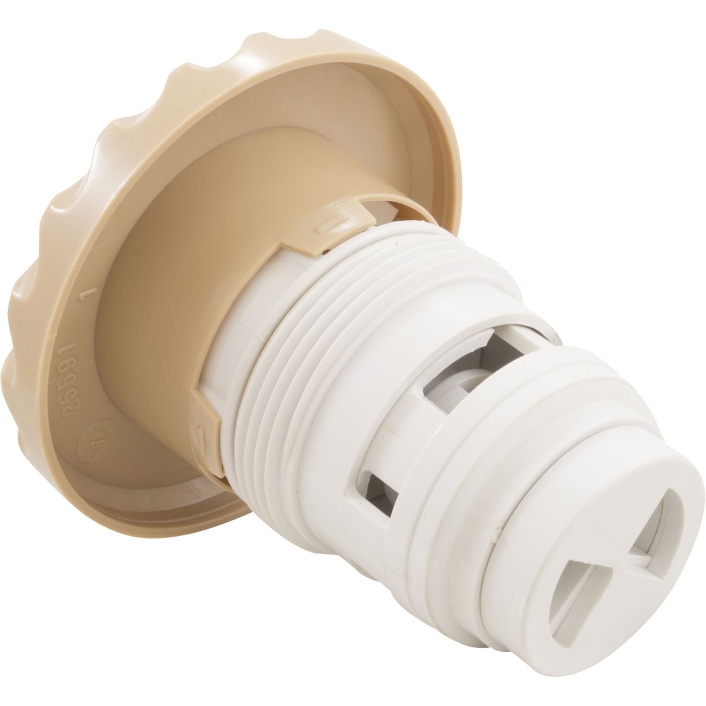 3.5In Gunite Jet (Dir, Adj, Scalloped, Non-Tex) Tan