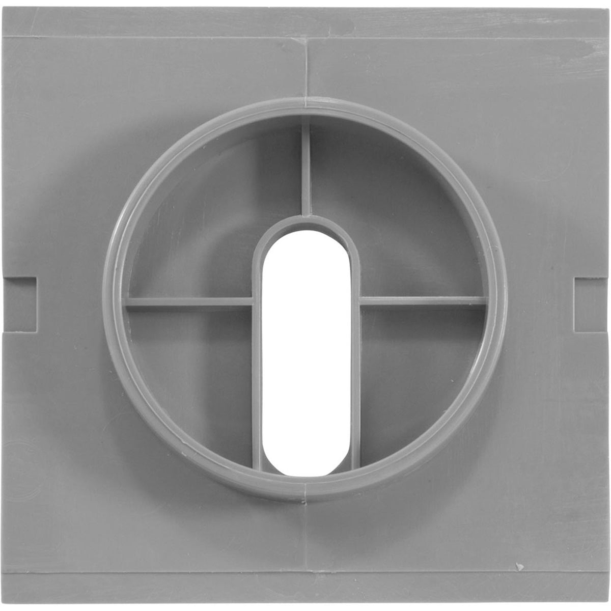 Deck Jet (J-Style) Square Cover Gray