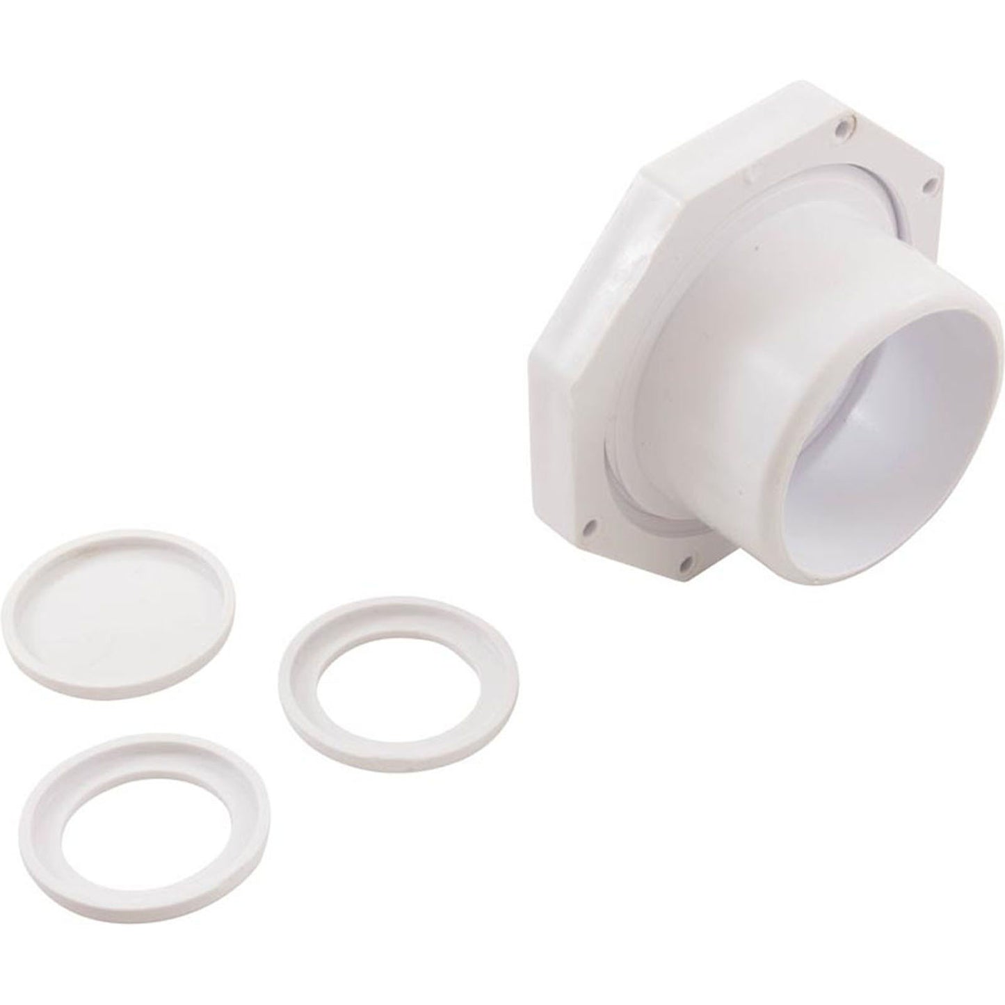 1-1/2In Slip Inlet W/Snap In (3/4In) White