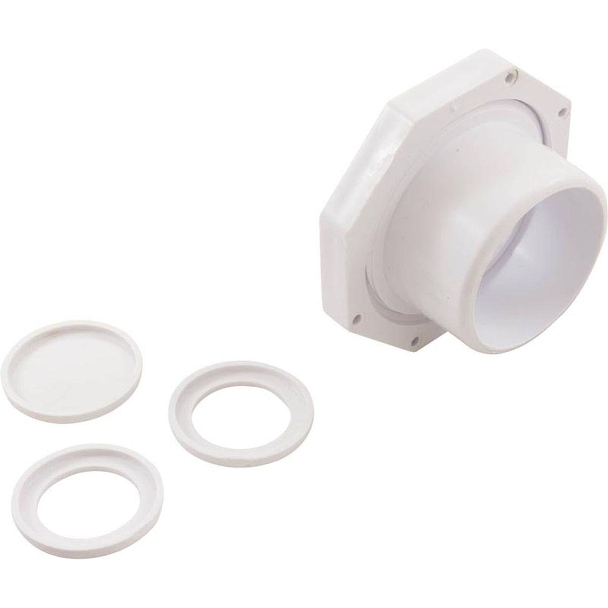 1-1/2In Slip Inlet W/Snap In (3/4In) White