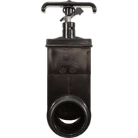 Slice Valve, 1.5In Mip X 1.5In Hose Adapter, Black