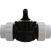 Diverter Valve, 2In Unions, 2-Way, Black