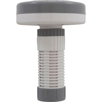 Clorador flotante para spa, color gris y blanco, pestaña de 1"