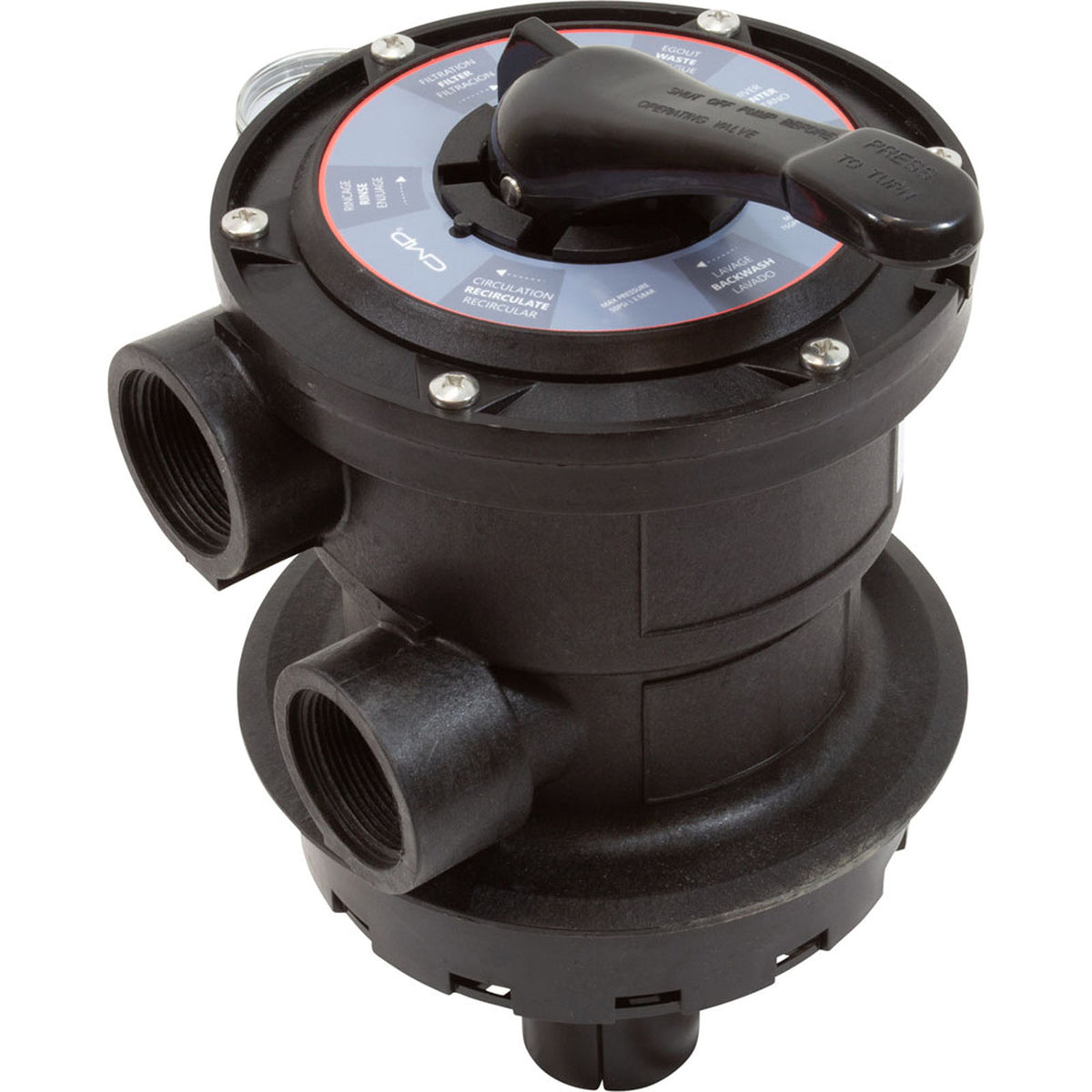 Multi-Port 1.5In Fpt Valve Black T/M Sand