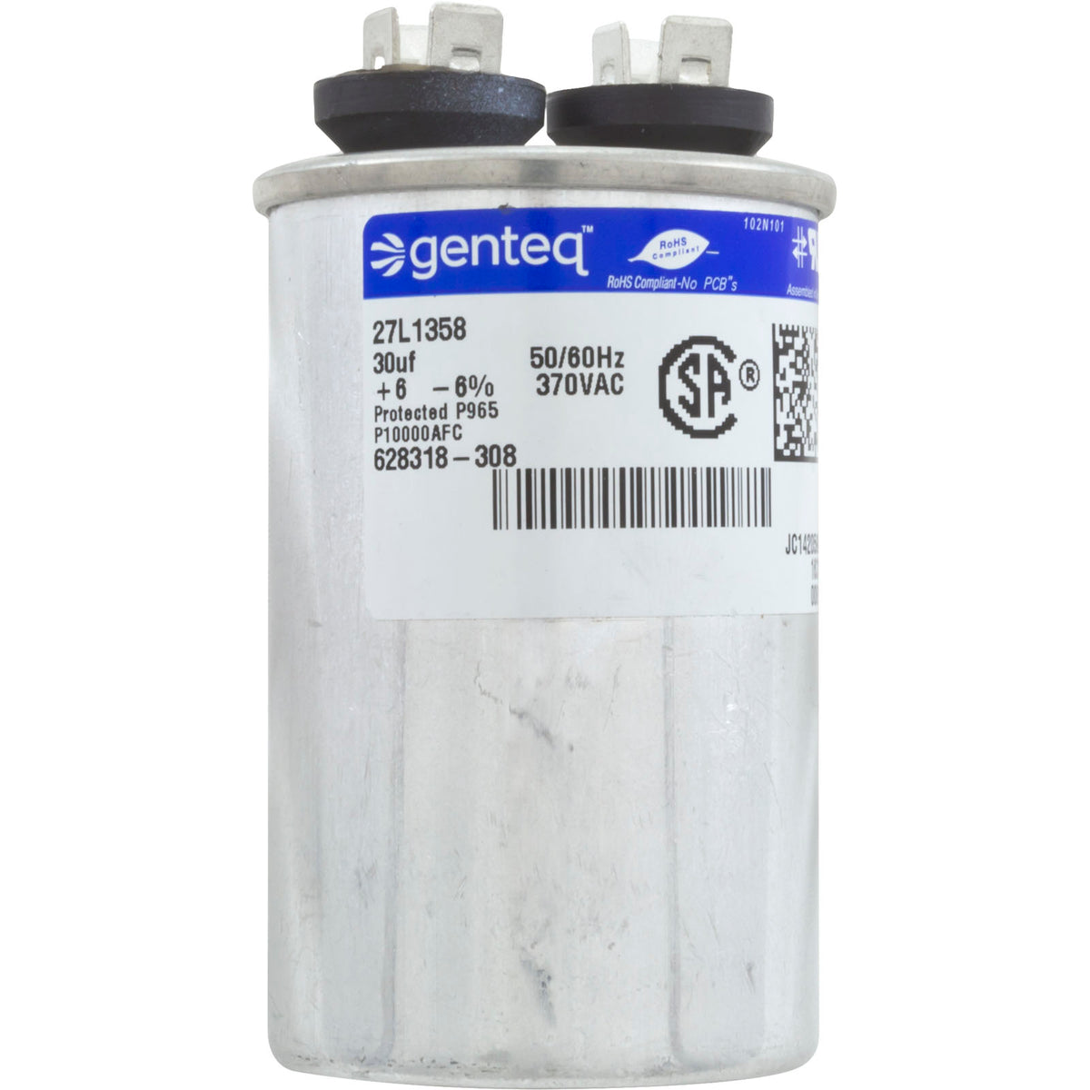Run Capacitor, 30 MFD, 370v