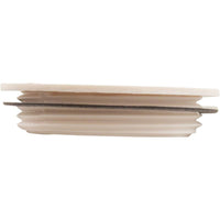 Flush Plug 1 1/2"With Gasket - White